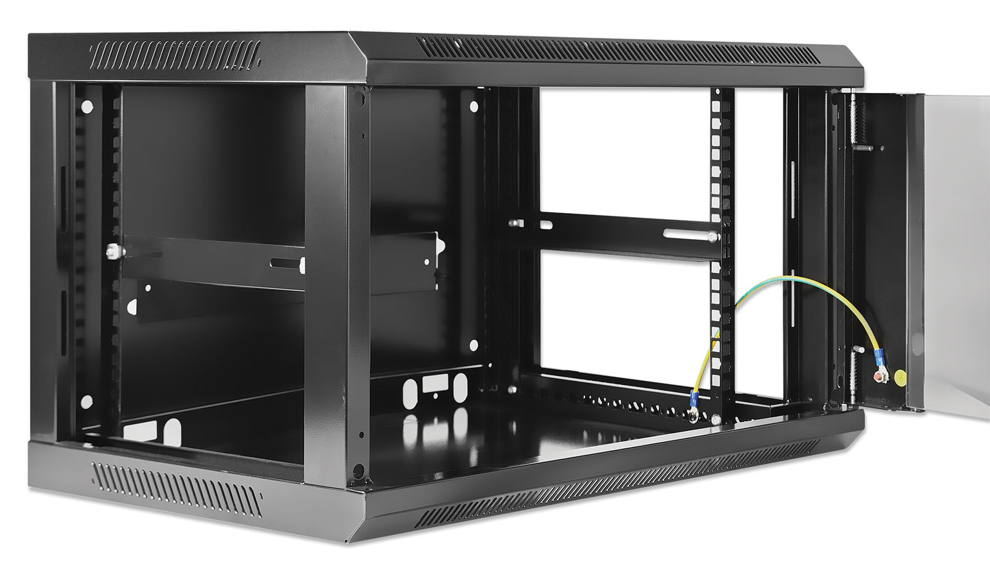 19" Wallmount Cabinet, 6U, 450 mm (17.7 in.) Depth, Black Image 5