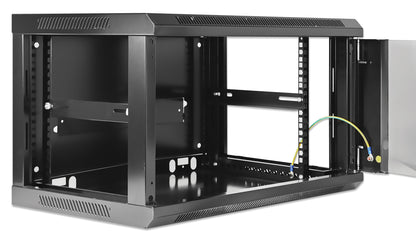 19" Wallmount Cabinet, 6U, 450 mm (17.7 in.) Depth, Black Image 5