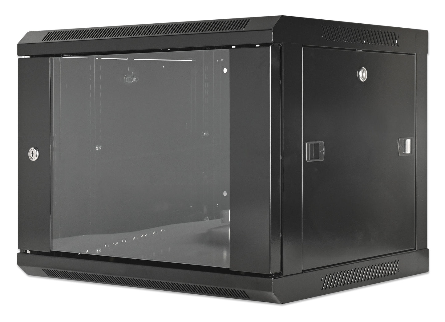 19" Wallmount Cabinet, 6U, 450 mm (17.7 in.) Depth, Black Image 1