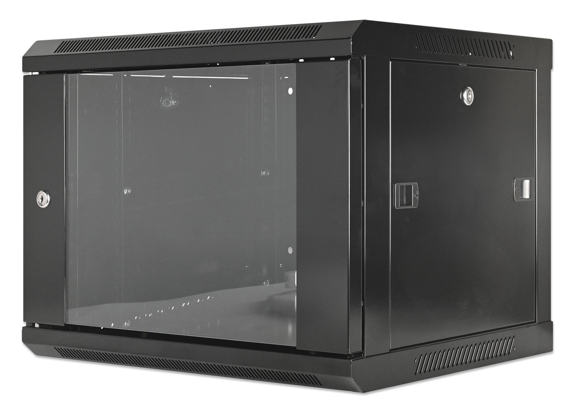 19" Wallmount Cabinet, 6U, 450 mm (17.7 in.) Depth, Black Image 1