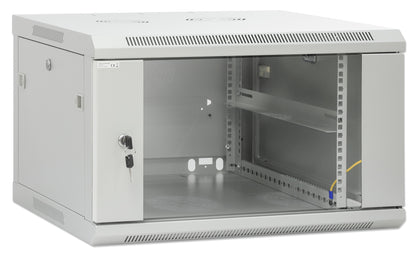 19" Wallmount Cabinet, 6U, 600 mm (23.6 in.) Depth, Gray Image 2