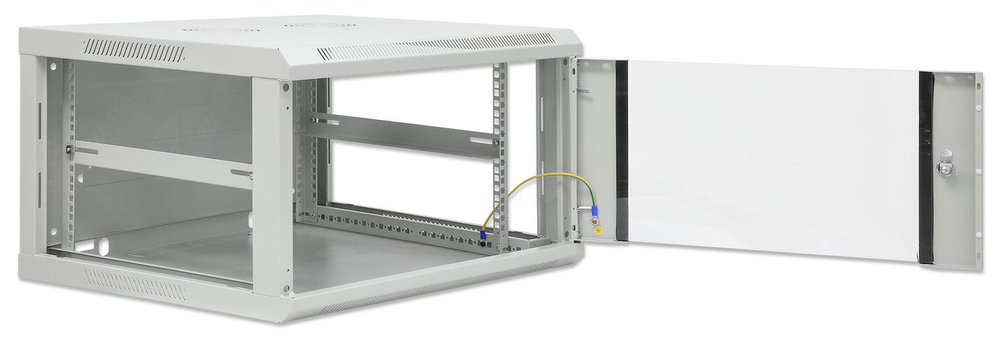 19" Wallmount Cabinet, 6U, 600 mm (23.6 in.) Depth, Gray Image 8