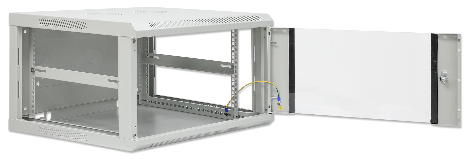19" Wallmount Cabinet, 6U, 600 mm (23.6 in.) Depth, Gray Image 8