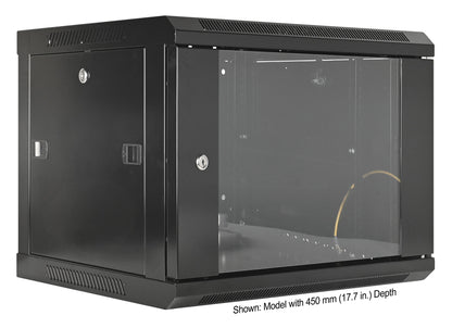 19" Wallmount Cabinet, 6U, 600 mm (23.6 in.) Depth, Black Image 2