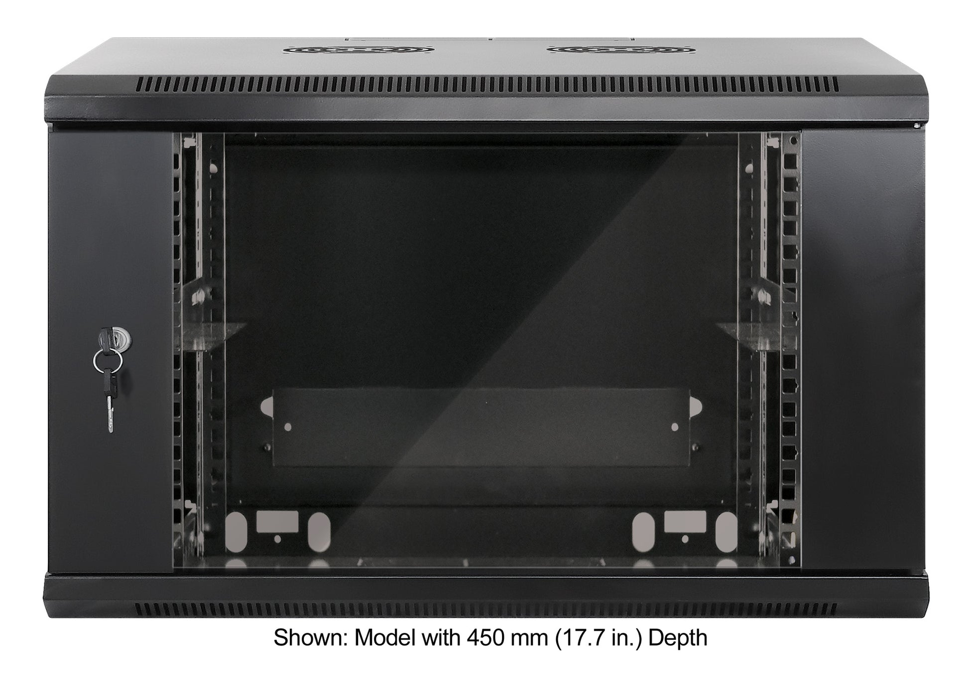 19" Wallmount Cabinet, 6U, 600 mm (23.6 in.) Depth, Black Image 3