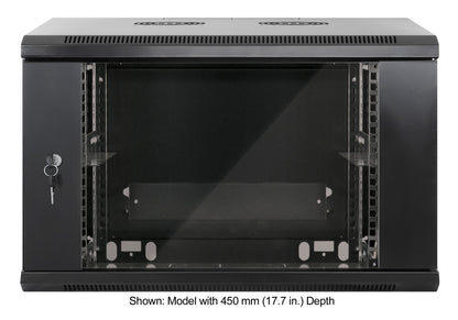 19" Wallmount Cabinet, 6U, 600 mm (23.6 in.) Depth, Black Image 3