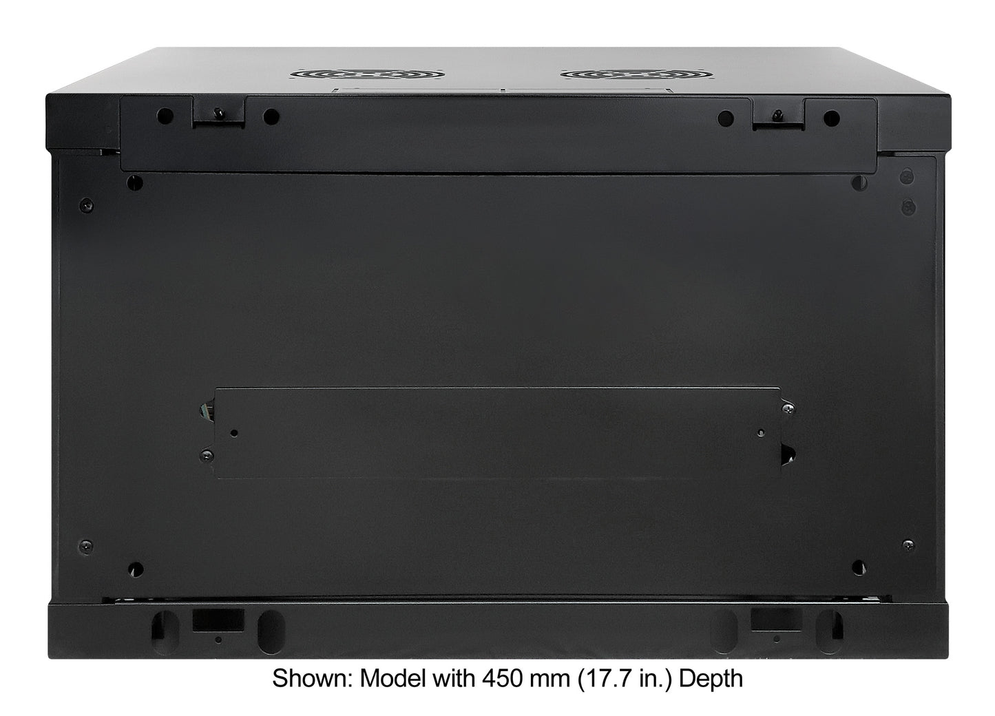 19" Wallmount Cabinet, 6U, 600 mm (23.6 in.) Depth, Black Image 4