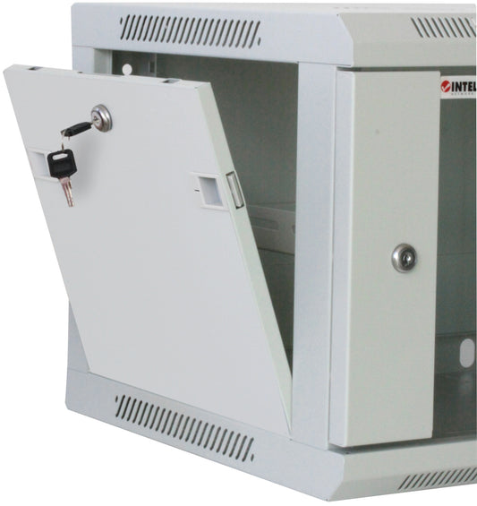 6U 19" Wall Mount Network Cabinet, Standard Line, 450 mm (17.7 in.) Depth, Gray Image 2