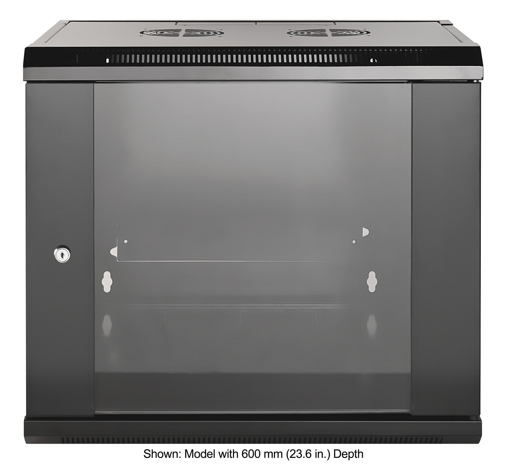 19" Wallmount Cabinet, 9U, 450 mm (17.7 in.) Depth, Black Image 3