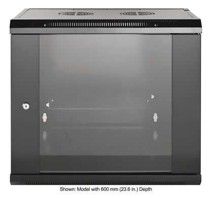 19" Wallmount Cabinet, 9U, 450 mm (17.7 in.) Depth, Black Image 3