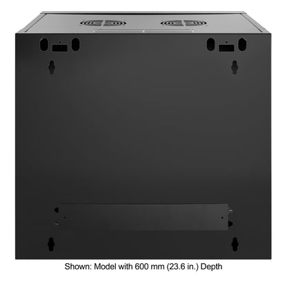9U 19" Wall Mount Network Cabinet, Standard Line, 450 mm (17.7 in.) Depth, Black Image 4
