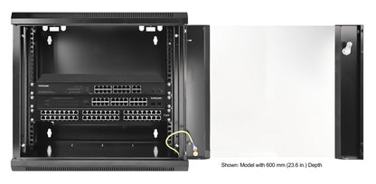 19" Wallmount Cabinet, 9U, 450 mm (17.7 in.) Depth, Black Image 5