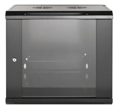 9U 19" Wall Mount Network Cabinet, Standard Line, 600 mm (23.6 in.) Depth, Black Image 3