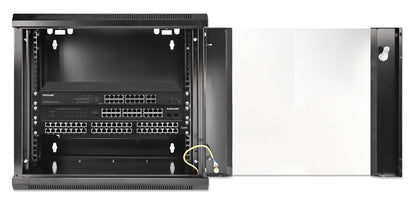 9U 19" Wall Mount Network Cabinet, Standard Line, 600 mm (23.6 in.) Depth, Black Image 5