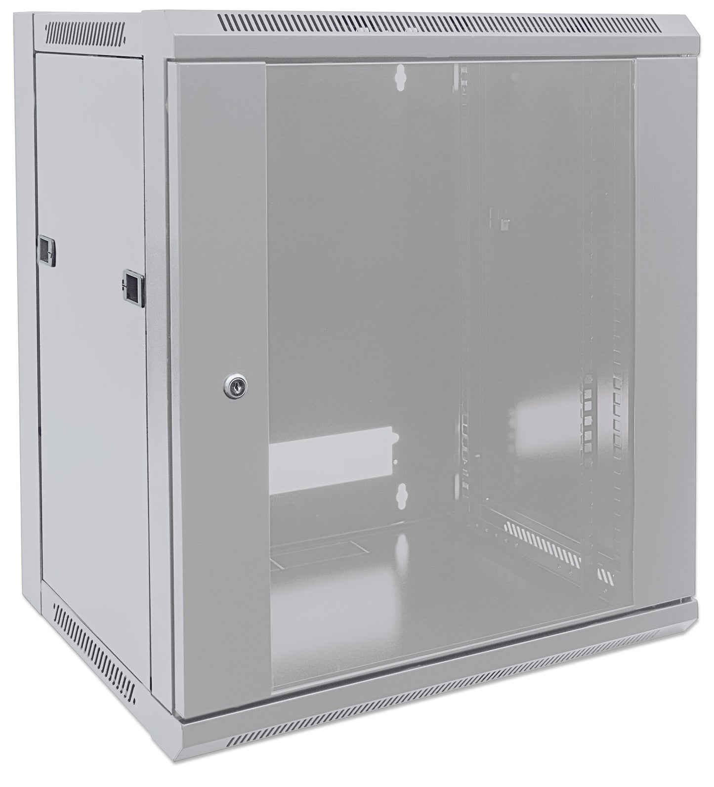 9U 19" Wall Mount Network Cabinet, Standard Line, 600 mm (23.6 in.) Depth, Gray Image 3