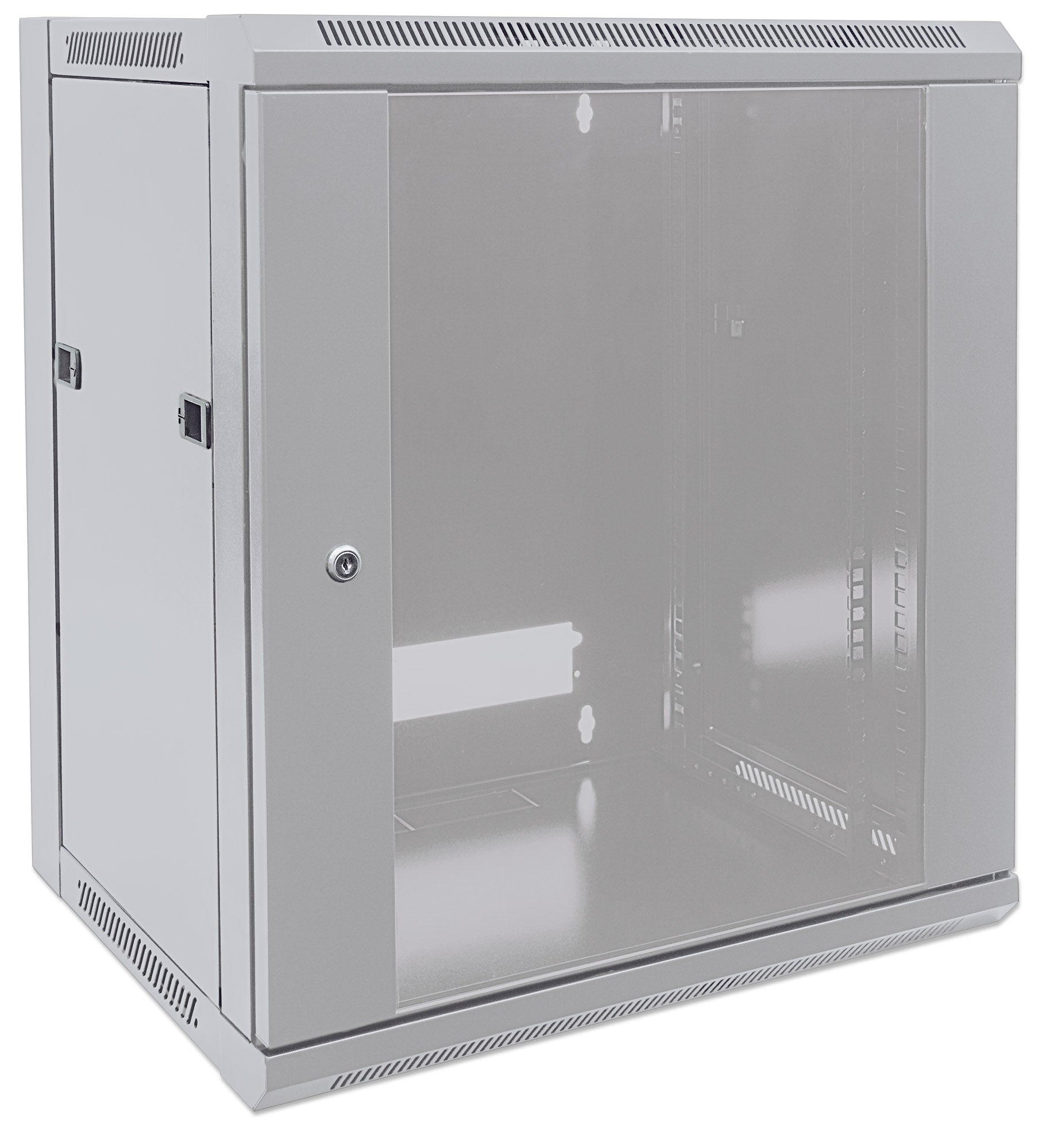 9U 19" Wall Mount Network Cabinet, Standard Line, 600 mm (23.6 in.) Depth, Gray Image 3