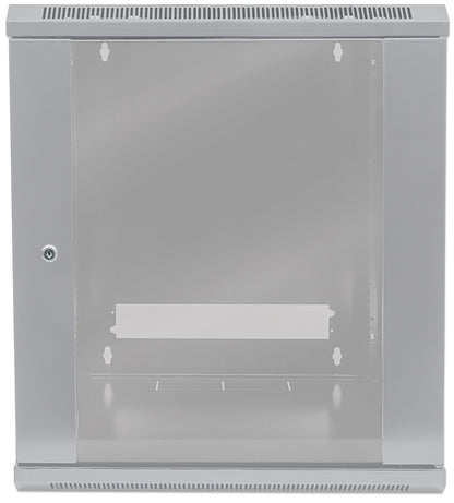 9U 19" Wall Mount Network Cabinet, Standard Line, 600 mm (23.6 in.) Depth, Gray Image 4