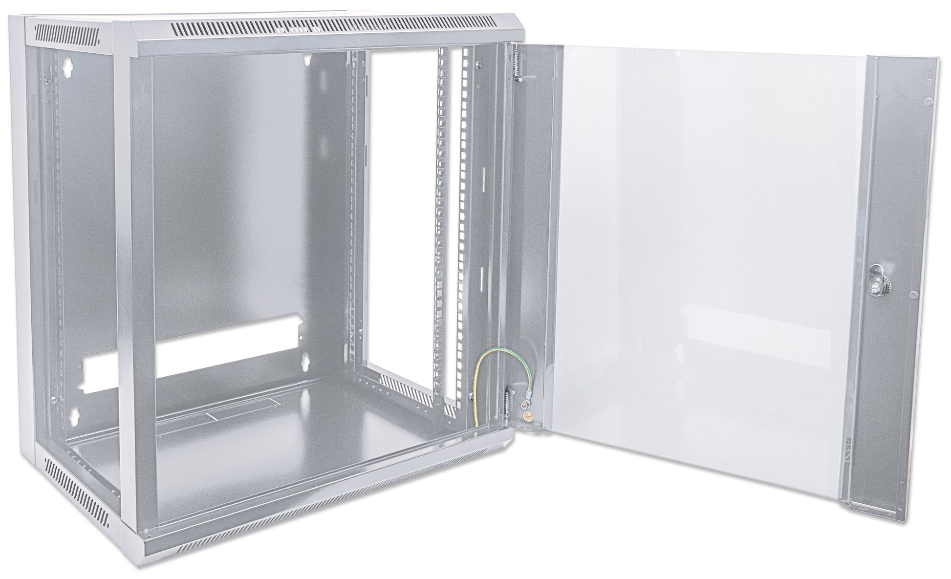 9U 19" Wall Mount Network Cabinet, Standard Line, 600 mm (23.6 in.) Depth, Gray Image 8