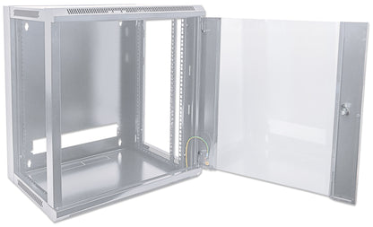 9U 19" Wall Mount Network Cabinet, Standard Line, 600 mm (23.6 in.) Depth, Gray Image 8