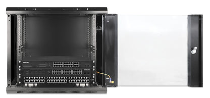 19" Wallmount Cabinet, 9U, 450 mm (17.7 in.) Depth, Black Image 7