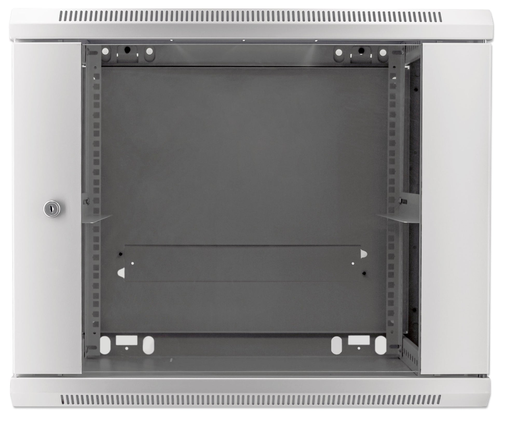 9U 19" Wall Mount Network Cabinet, Standard Line, 600 mm (23.6 in.) Depth, Gray Image 3