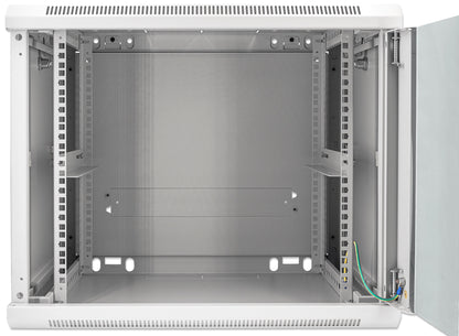 19" Wallmount Cabinet, 9U, 450 mm (17.7 in.) Depth, Gray Image 6