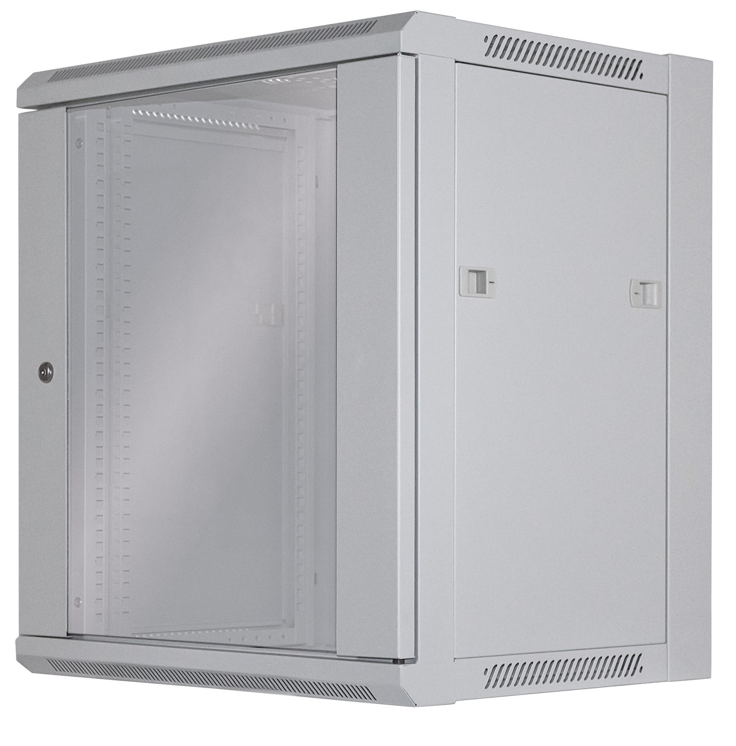 19" Wallmount Cabinet, 12U, 450 mm (17.7 in.) Depth, Gray Image 1