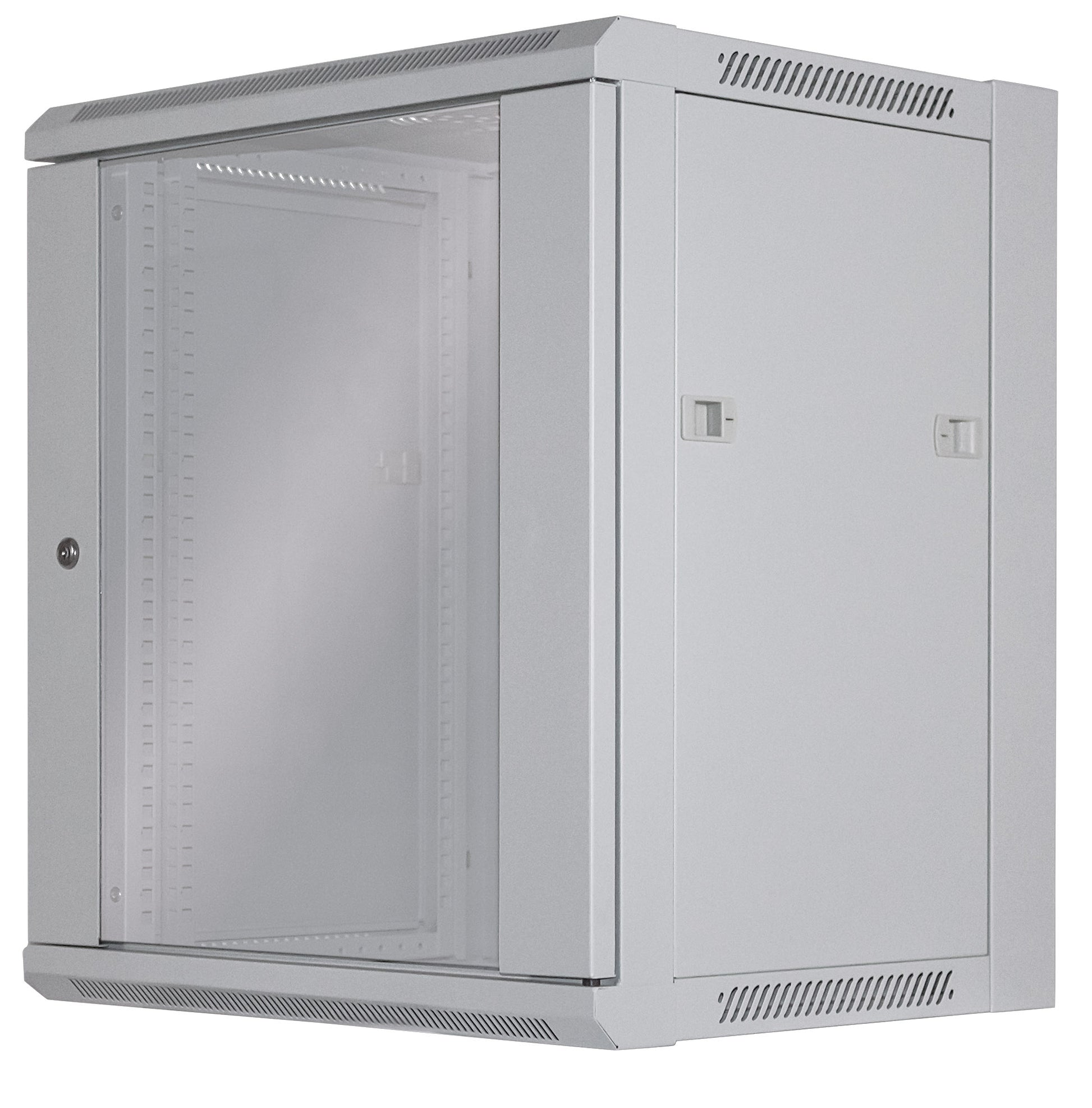19" Wallmount Cabinet, 12U, 450 mm (17.7 in.) Depth, Gray Image 1