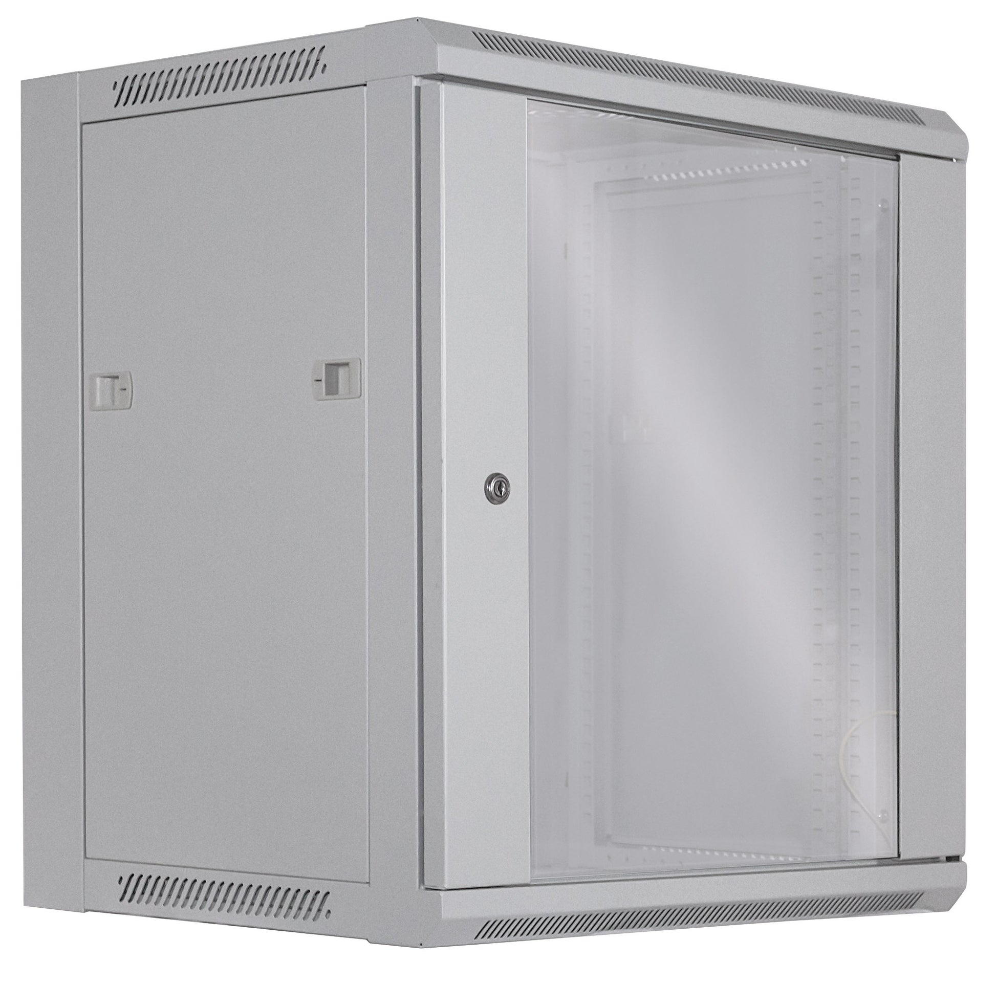 19" Wallmount Cabinet, 12U, 450 mm (17.7 in.) Depth, Gray Image 3