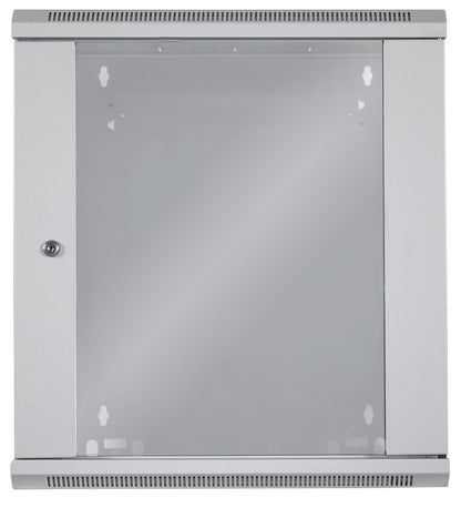 19" Wallmount Cabinet, 12U, 450 mm (17.7 in.) Depth, Gray Image 4