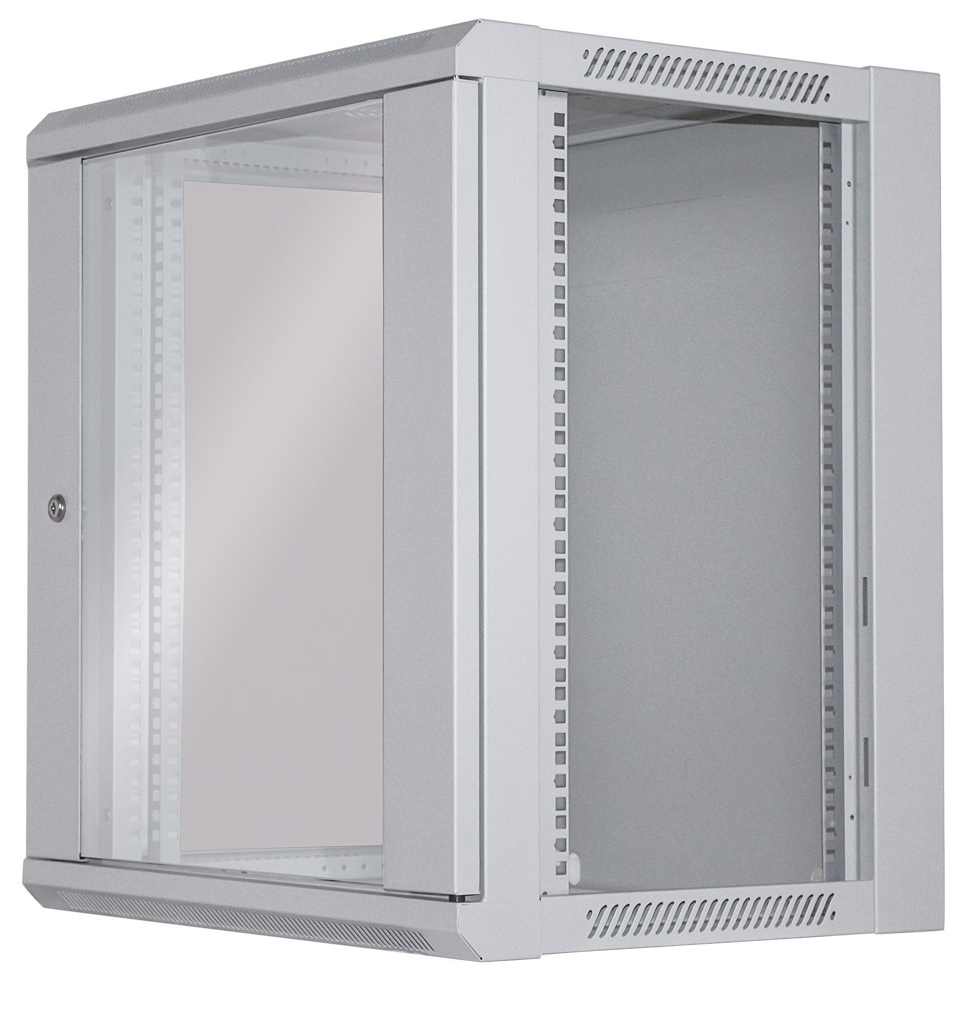19" Wallmount Cabinet, 12U, 450 mm (17.7 in.) Depth, Gray Image 6