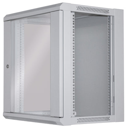 19" Wallmount Cabinet, 12U, 450 mm (17.7 in.) Depth, Gray Image 6