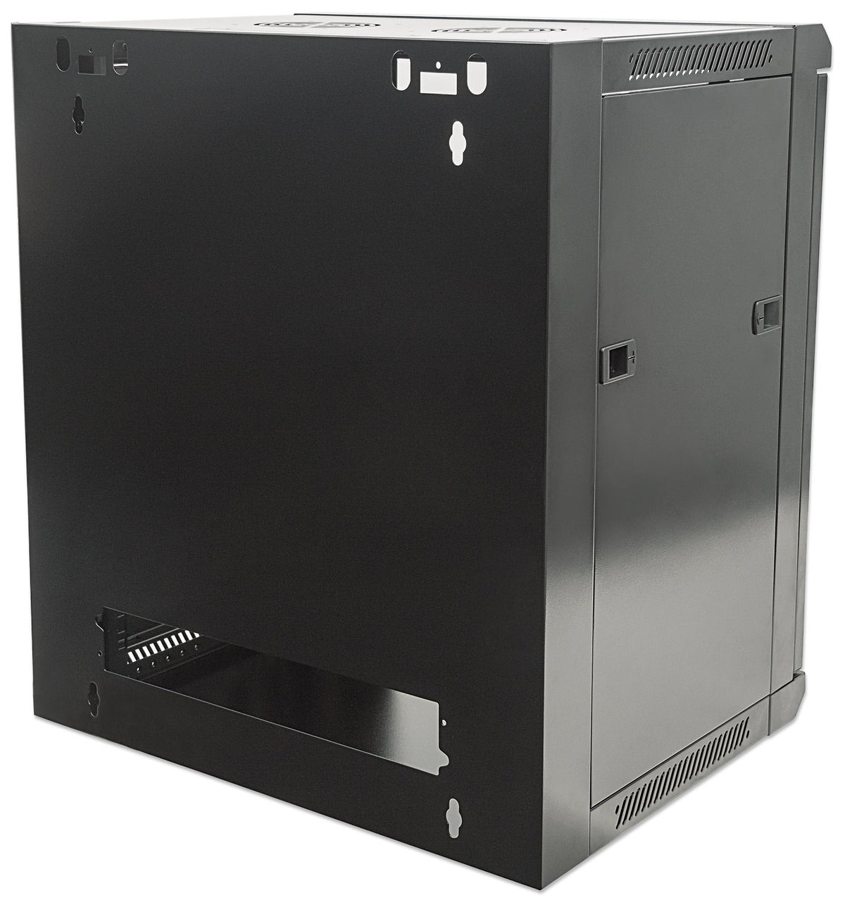 12U 19" Wall Mount Network Cabinet, Standard Line, 600 mm (23.6 in.) Depth, Black Image 6