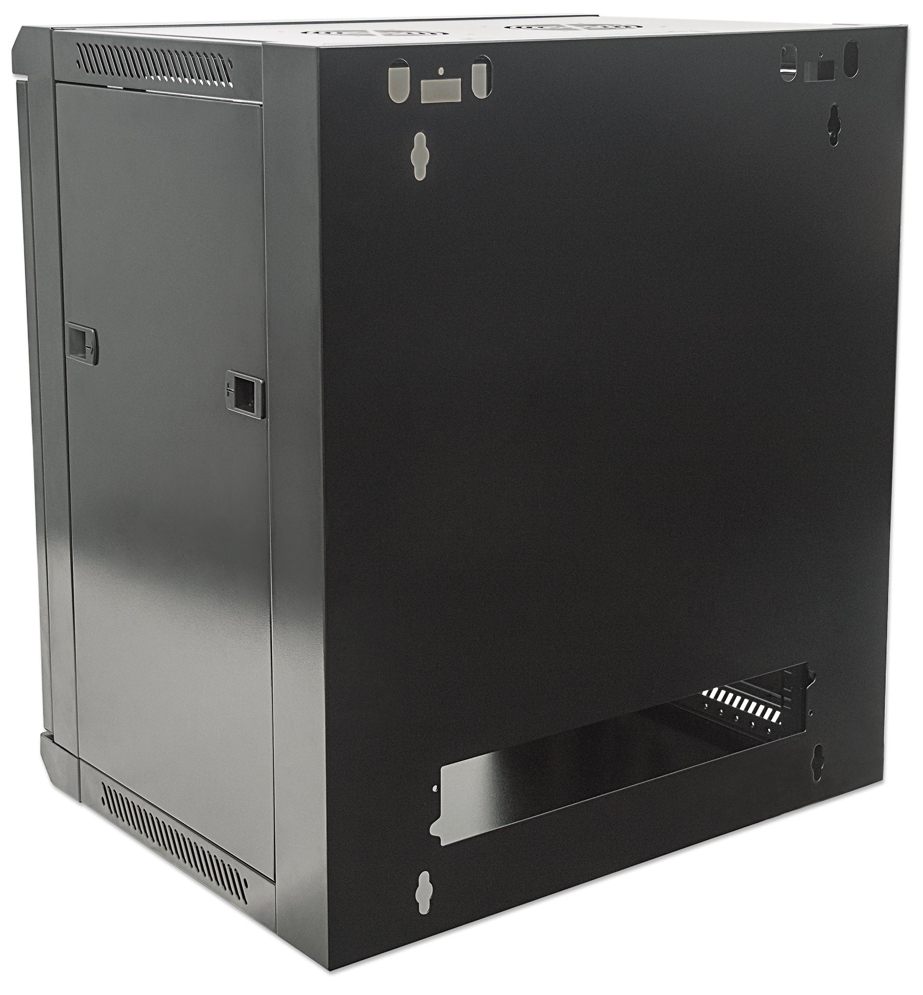 12U Wall Mount Network Cabinet, Standard Line, 600 mm (23.6 in.) Depth, Black Image 7