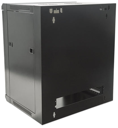 12U Wall Mount Network Cabinet, Standard Line, 600 mm (23.6 in.) Depth, Black Image 7
