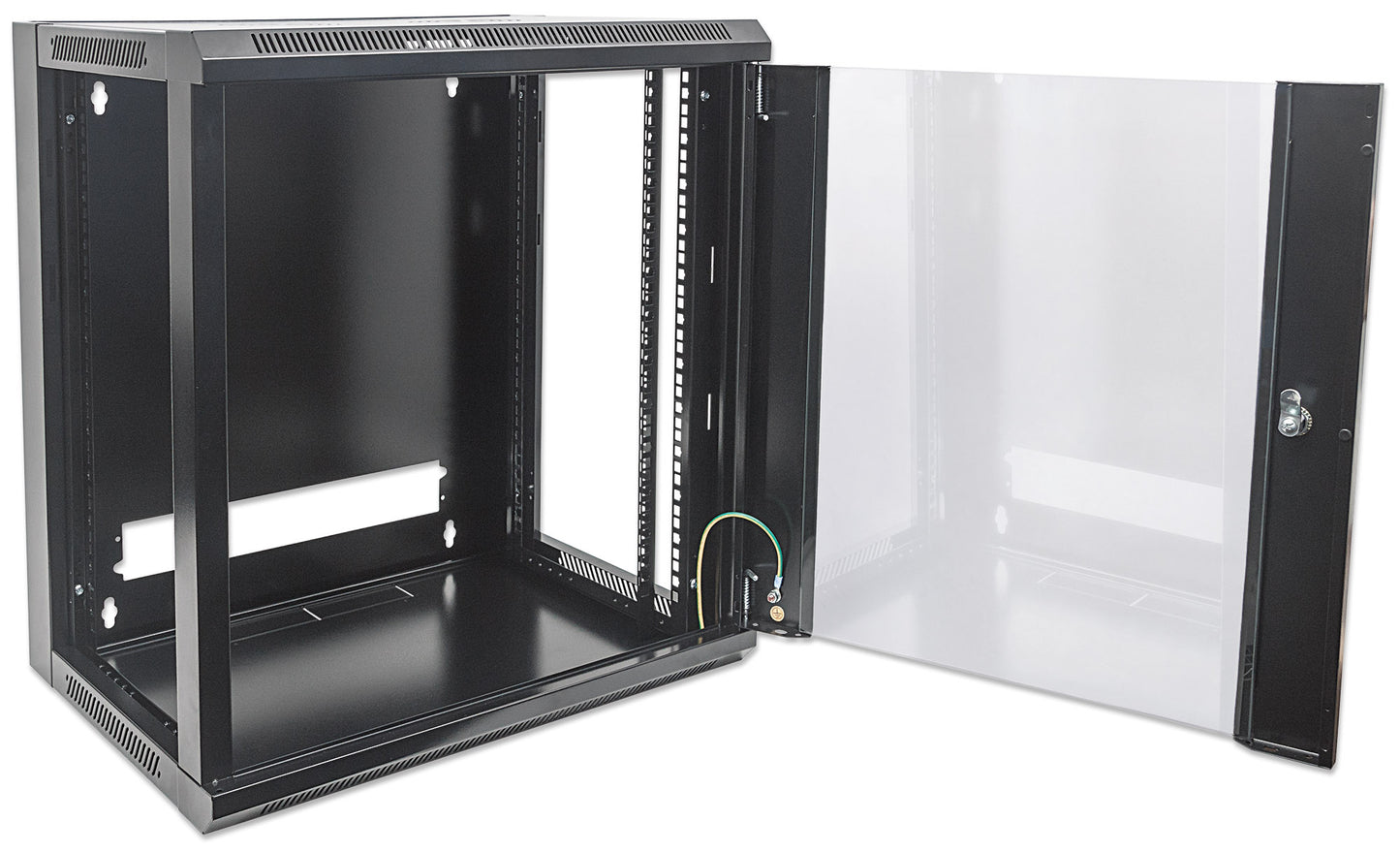 12U Wall Mount Network Cabinet, Standard Line, 600 mm (23.6 in.) Depth, Black Image 8