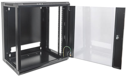 12U Wall Mount Network Cabinet, Standard Line, 600 mm (23.6 in.) Depth, Black Image 8