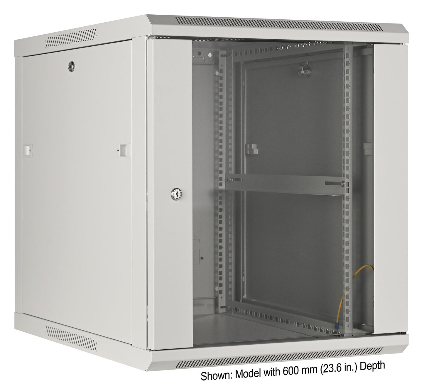 19" Wallmount Cabinet, 12U, 450 mm (17.7 in.) Depth, Gray Image 2