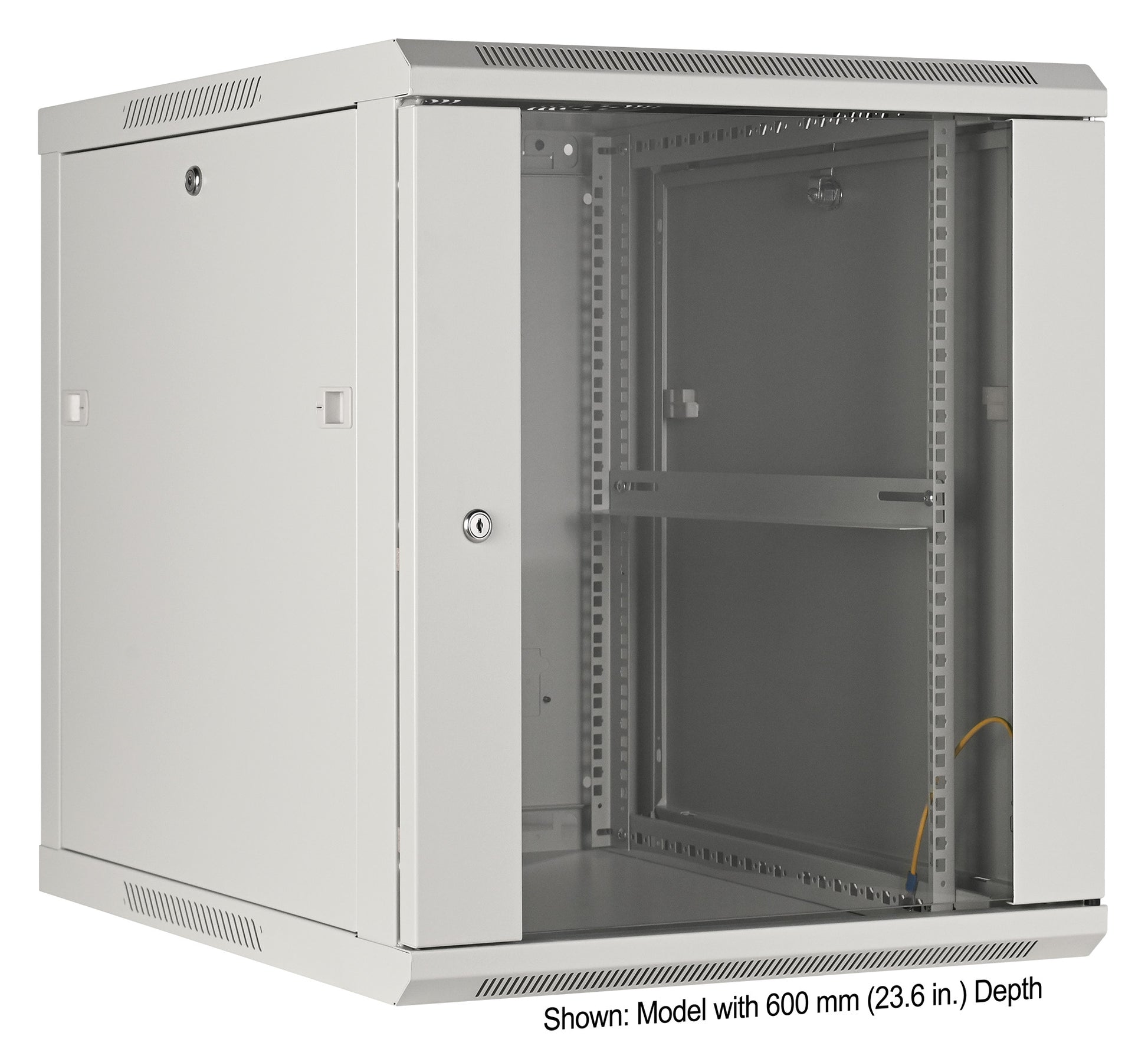 19" Wallmount Cabinet, 12U, 450 mm (17.7 in.) Depth, Gray Image 2