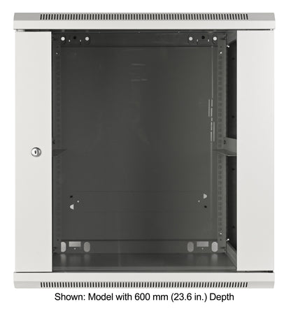 19" Wallmount Cabinet, 12U, 450 mm (17.7 in.) Depth, Gray Image 3