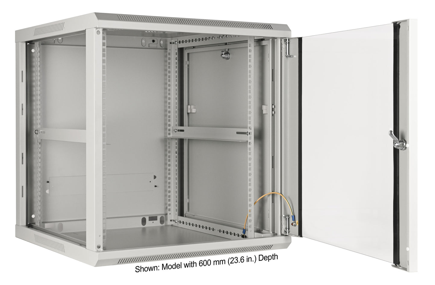 19" Wallmount Cabinet, 12U, 450 mm (17.7 in.) Depth, Gray Image 5