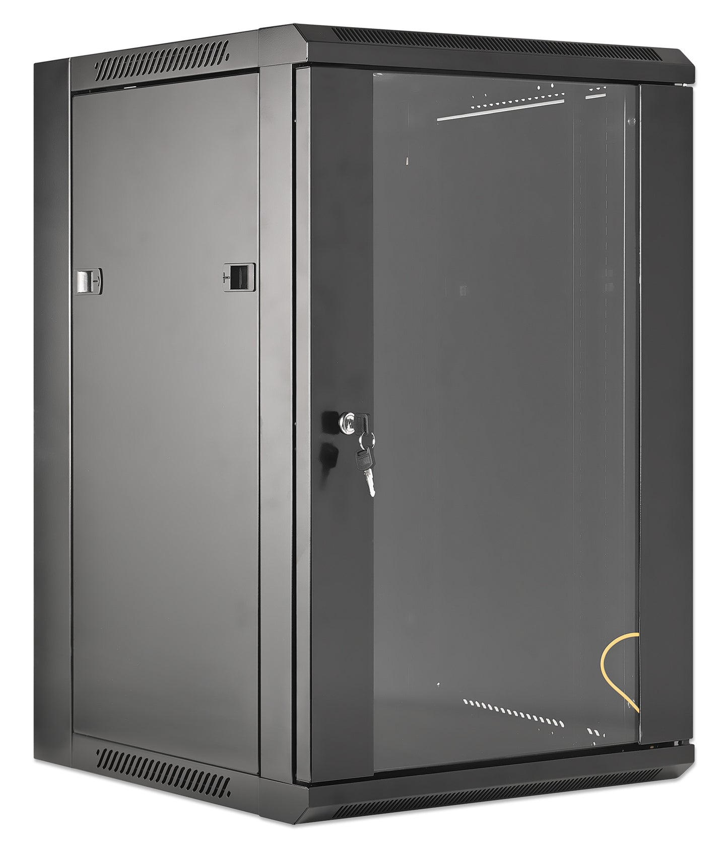 19" Wallmount Cabinet, 15U, 450 mm (17.7 in.) Depth, Black Image 2