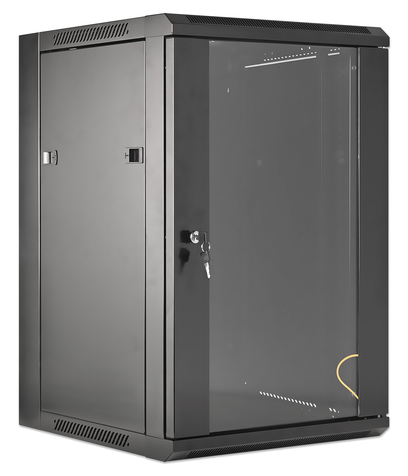 19" Wallmount Cabinet, 15U, 450 mm (17.7 in.) Depth, Black Image 2