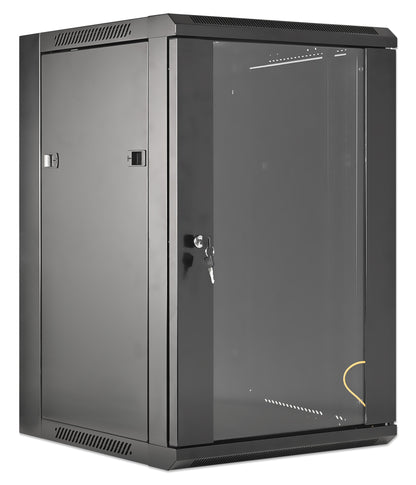 19" Wallmount Cabinet, 15U, 450 mm (17.7 in.) Depth, Black Image 2
