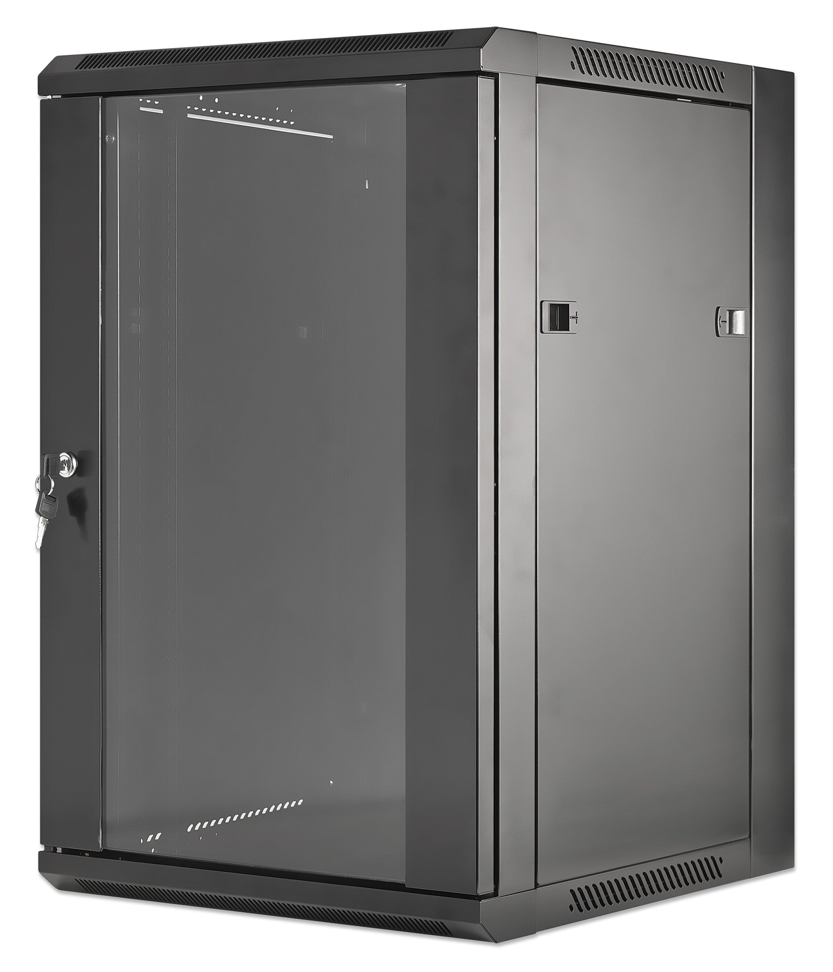 19" Wallmount Cabinet, 15U, 450 mm (17.7 in.) Depth, Black Image 1