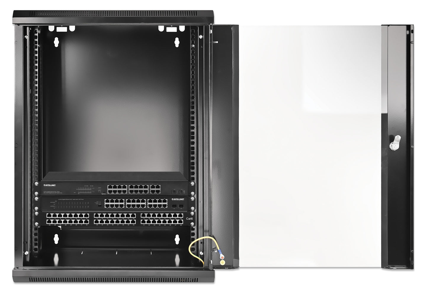 19" Wallmount Cabinet, 15U, 450 mm (17.7 in.) Depth, Black Image 7