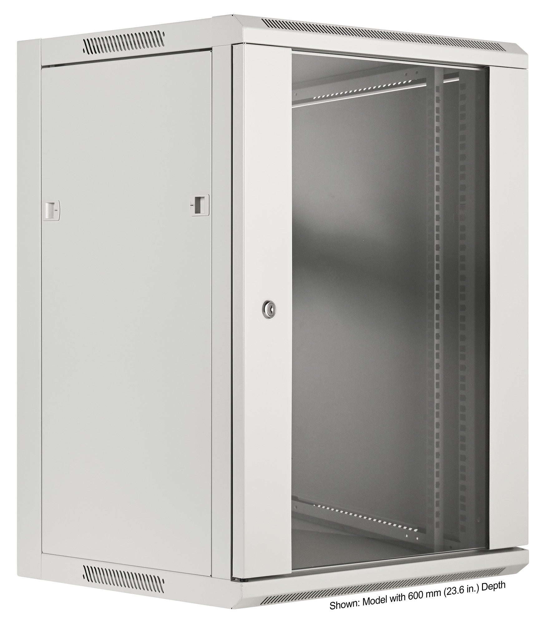 19" Wallmount Cabinet, 15U, 450 mm (17.7 in.) Depth, Gray Image 2
