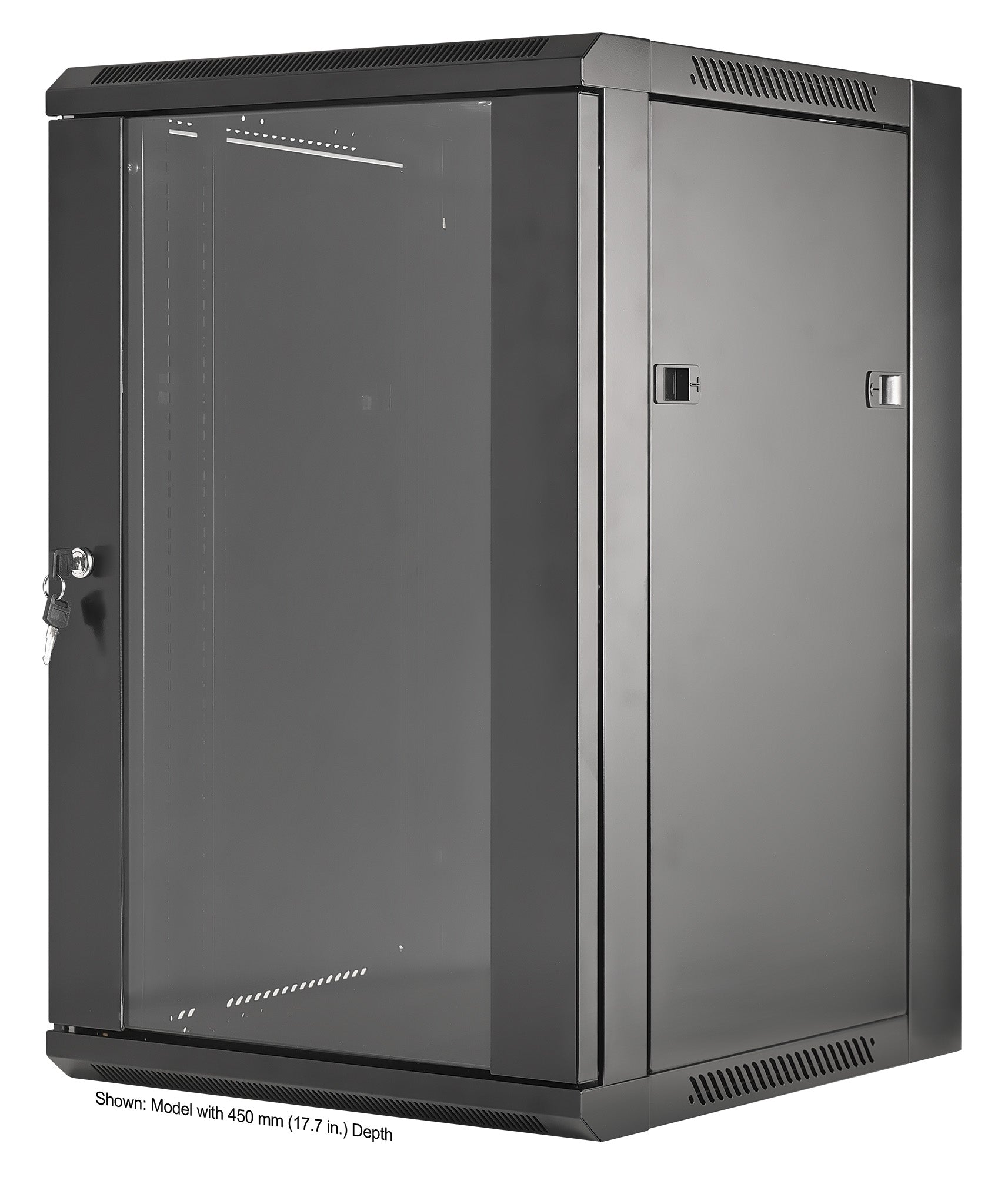 19" Wallmount Cabinet, 15U, 600 mm (23.6 in.) Depth, Black Image 1