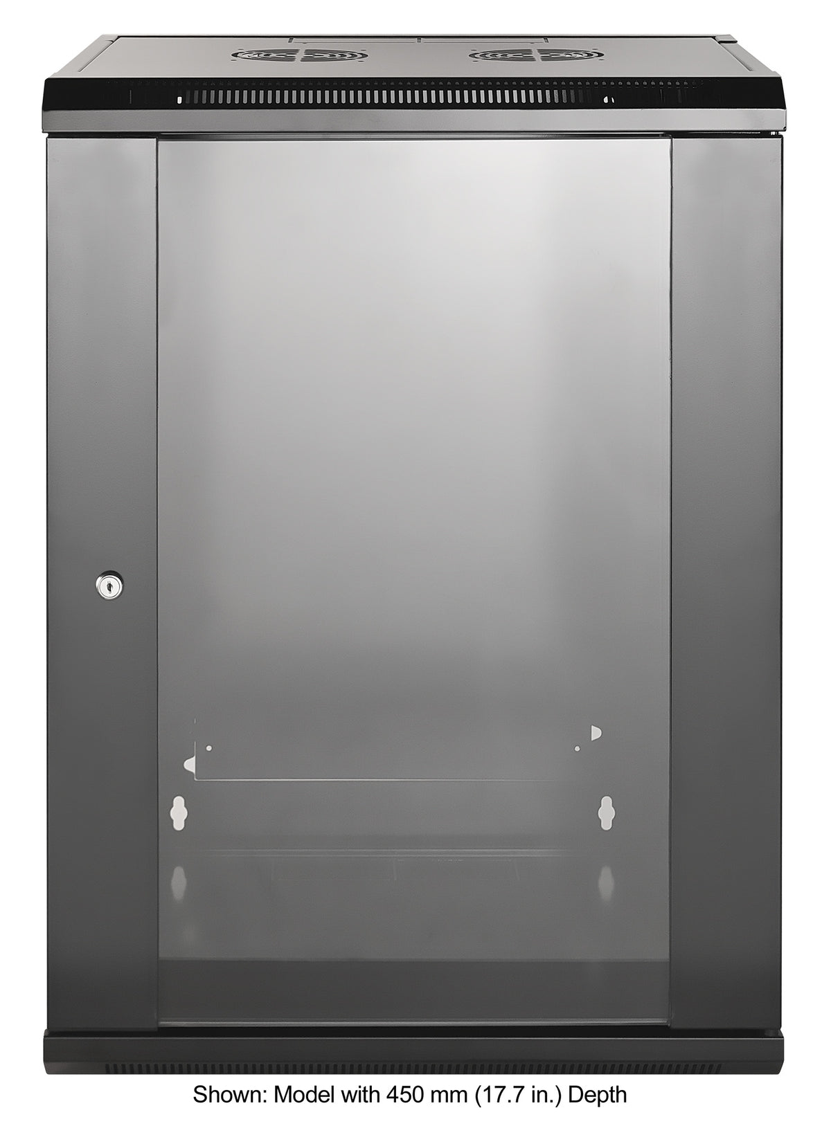 15U 19" Wallmount Cabinet, Standard Line, 600 mm (23.6 in.) Depth, Black Image 4
