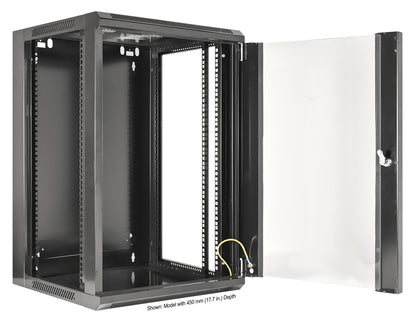 19" Wallmount Cabinet, 15U, 600 mm (23.6 in.) Depth, Black Image 6